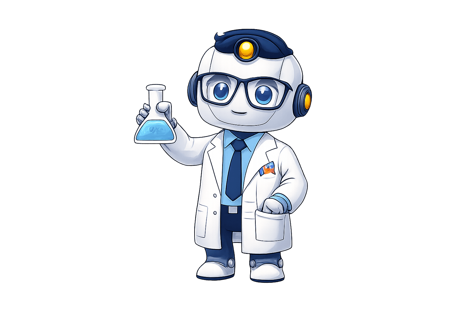 Scientist reviewing AI-assisted results on screen